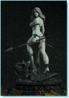 Jana the Jungle Girl Black & White Collectible Statue 