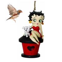 Betty Boop with Pudgy the Dog Birdhouse