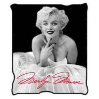 Marilyn Monroe Black and White Ballerina Dress Throw Blanket