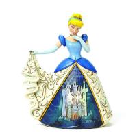 Cinderella with Castle Dress Disney Statue