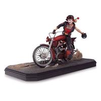 Harley Quinn with Motor Biker Statue