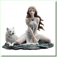 Storm Maiden and Dog Premium Figure