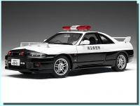 Nissan Skyline GTR R33 Police 1/18 Die-Cast Vehicle