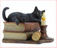 The Witching Hour The Cat lying on Book Stack Premium Figure  11/2016