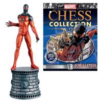 Scarlet Spider White Knight Chess Piece with Collector Magazine #73