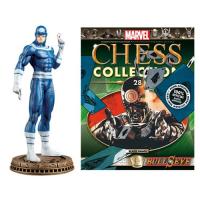 Bullseye Black Pawn Chess Piece with Collector Magazine