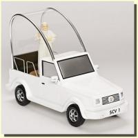 Pope Mobile Vehicle with Pope Papamobil s papežem