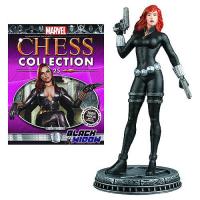 Black Widow White Pawn Chess Piece & Mag