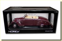 Peugeot 402 Eclipse Red Sedan 1/18 Die-Cast Vehicle