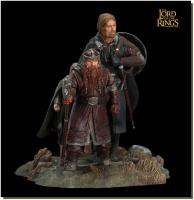 Boromir Gimli Merry and Pippin Fellowship of the Ring Statues Set 2 z Pána Prstenů