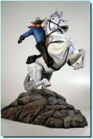 The Lone Ranger atop Silver the Horse Statue