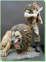 Kraven the Hunter and The Lion Premium Collectible Statue